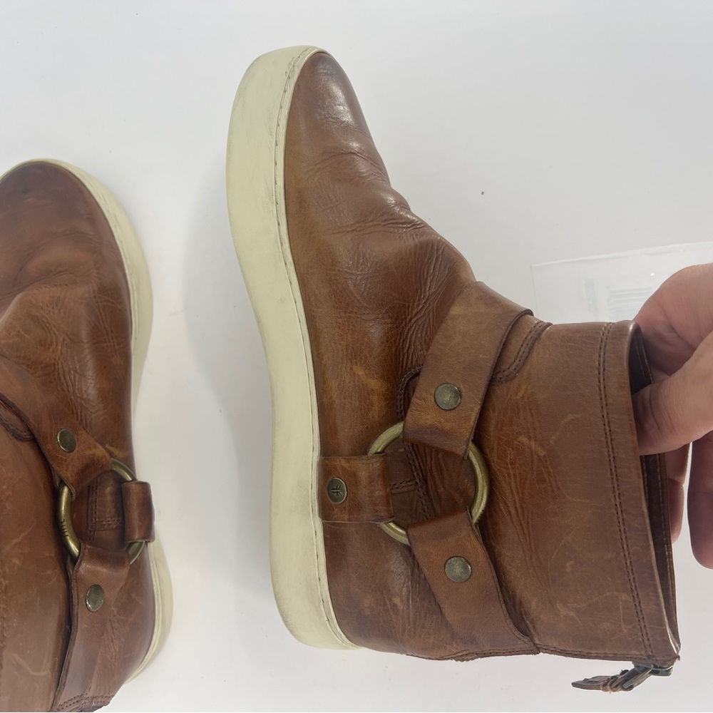 Frye Tan Leather booties - please read - Picture 8 of 15